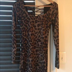Leopard Body Con Dress